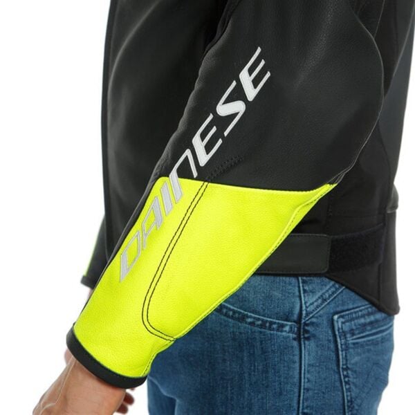 Dainese Agile Matt White Fluo Yellow Deri Mont