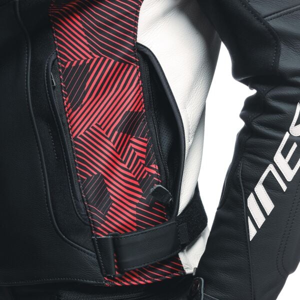 Dainese Avro 5 Blk Red Lava White Deri Mont