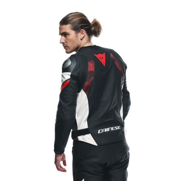 Dainese Avro 5 Blk Red Lava White Deri Mont