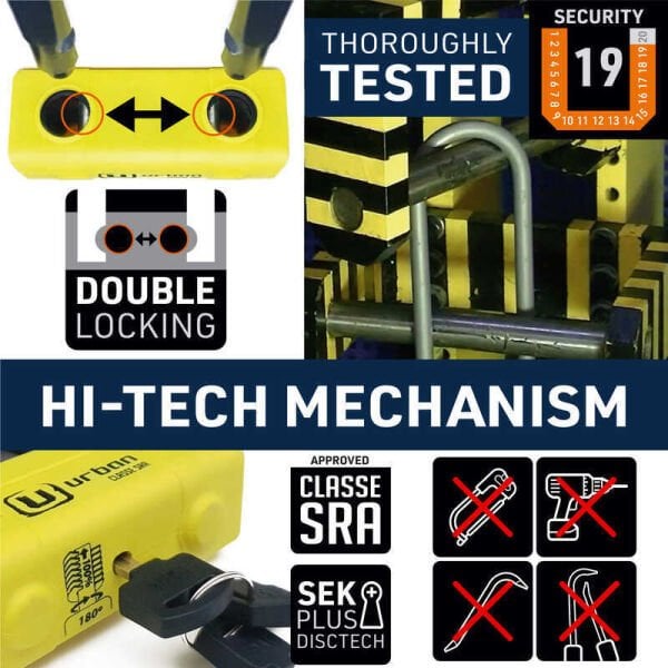 URBAN SECURITY UR74-120 13.5 MM 120CM SRA SINIFI KEMENT ZİNCİR KİLİT