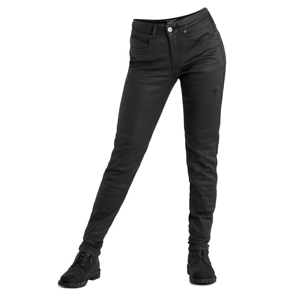 PANDO MOTO Lorica Siyah Cordura Denim Kadın Motosiklet Pantolonu