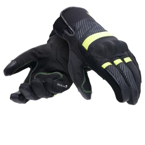 Dainese Fulmine Black Yellow Flue D-Dry Eldiven