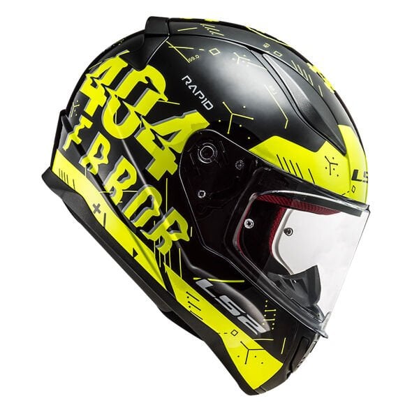 LS2 RAPID PLAYER NEON SARI-SİYAH KASK