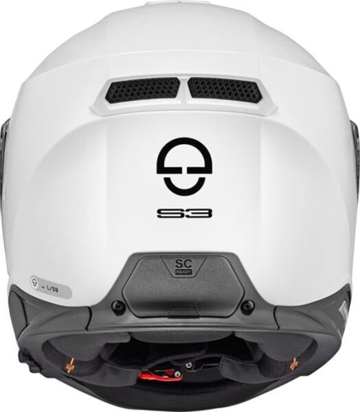 SCHUBERTH S3 GLOSSY WHITE  KAPALI MOTOSİKLET KASKI