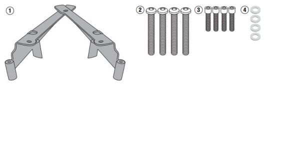GIVI SR1190 HONDA PCX 125 (10-25) - PCX 150 (18) ARKA ÇANTA TAŞIYICI