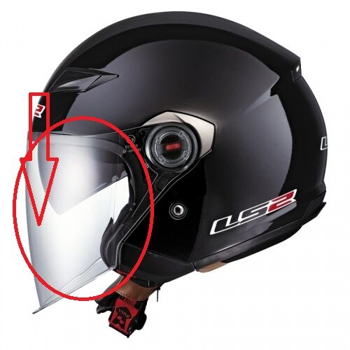 LS2 TRACK KASK CAMI BEYAZ