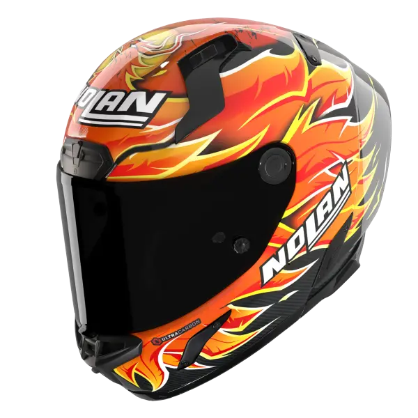 X-804 RS Ultra Carbon Kapalı Motosiklet Kaskı Replica Iannone 368