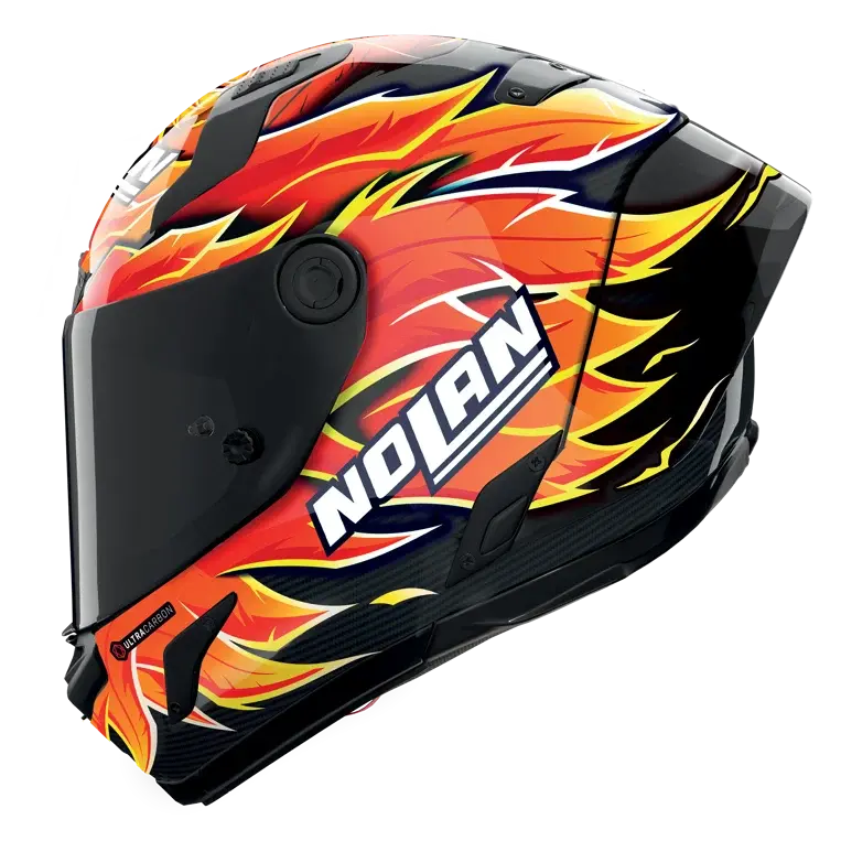 X-804 RS Ultra Carbon Kapalı Motosiklet Kaskı Replica Iannone 368