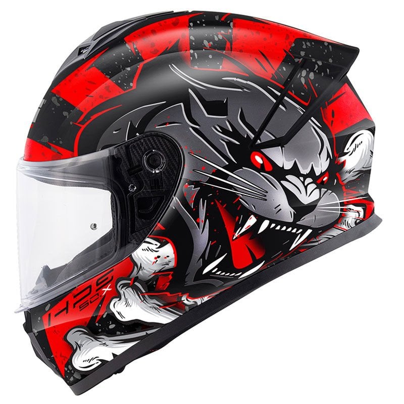 GIVI 50.X WILD MAT SİYAH-KIRMIZI KASK