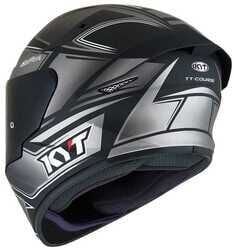 KYT TT-COURSE KASK TOURIST MATT COOL GREY