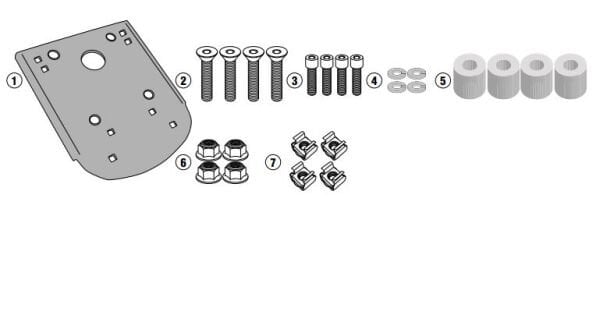 GIVI SR3116 SUZUKI V-STROM 250 (17-21) ARKA ÇANTA TAŞIYICI
