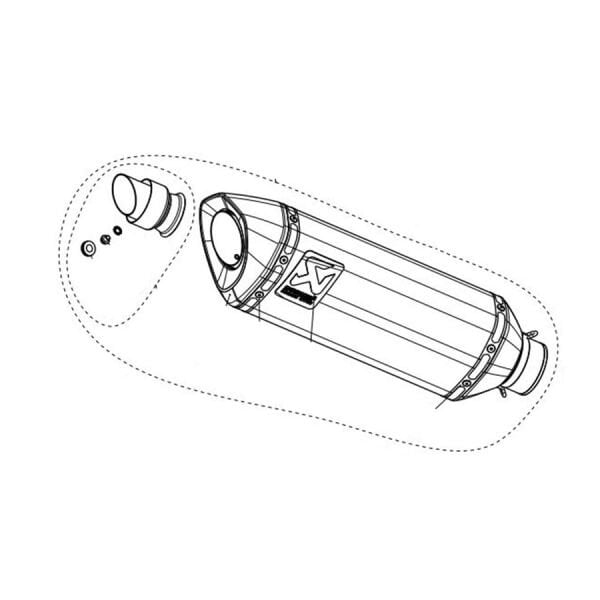 AKRAPOVIC M-R05905C APRILIA RSV4 (21-24) - TUONO V4 (21-24) SUSTURUCU