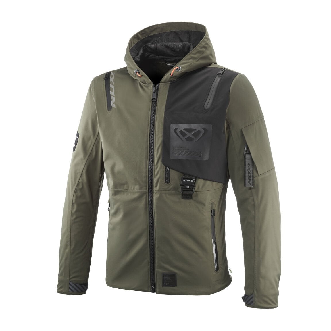 IXON M-QUARTER Haki Siyah Motosiklet Montu
