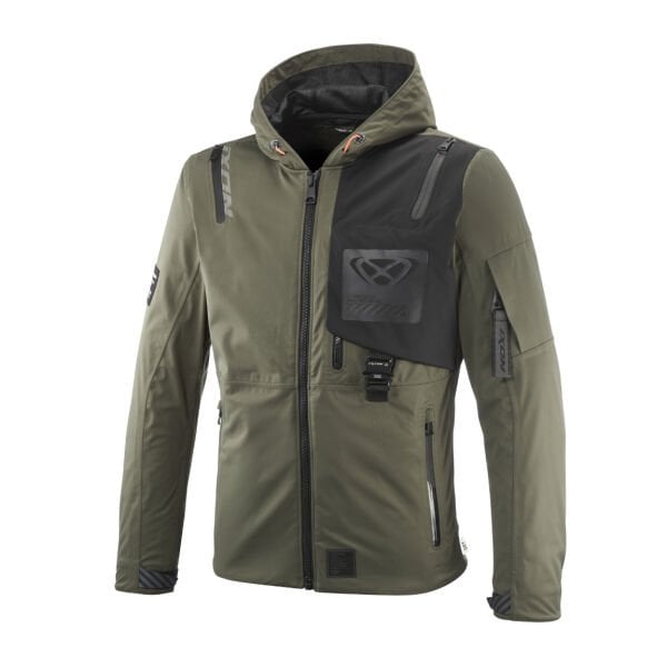 IXON M-QUARTER Haki Siyah Motosiklet Montu