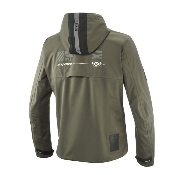 IXON M-QUARTER Haki Siyah Motosiklet Montu