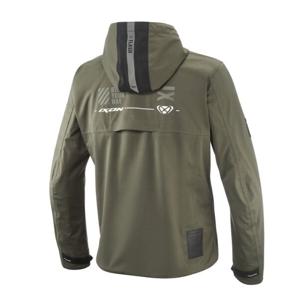 IXON M-QUARTER Haki Siyah Motosiklet Montu