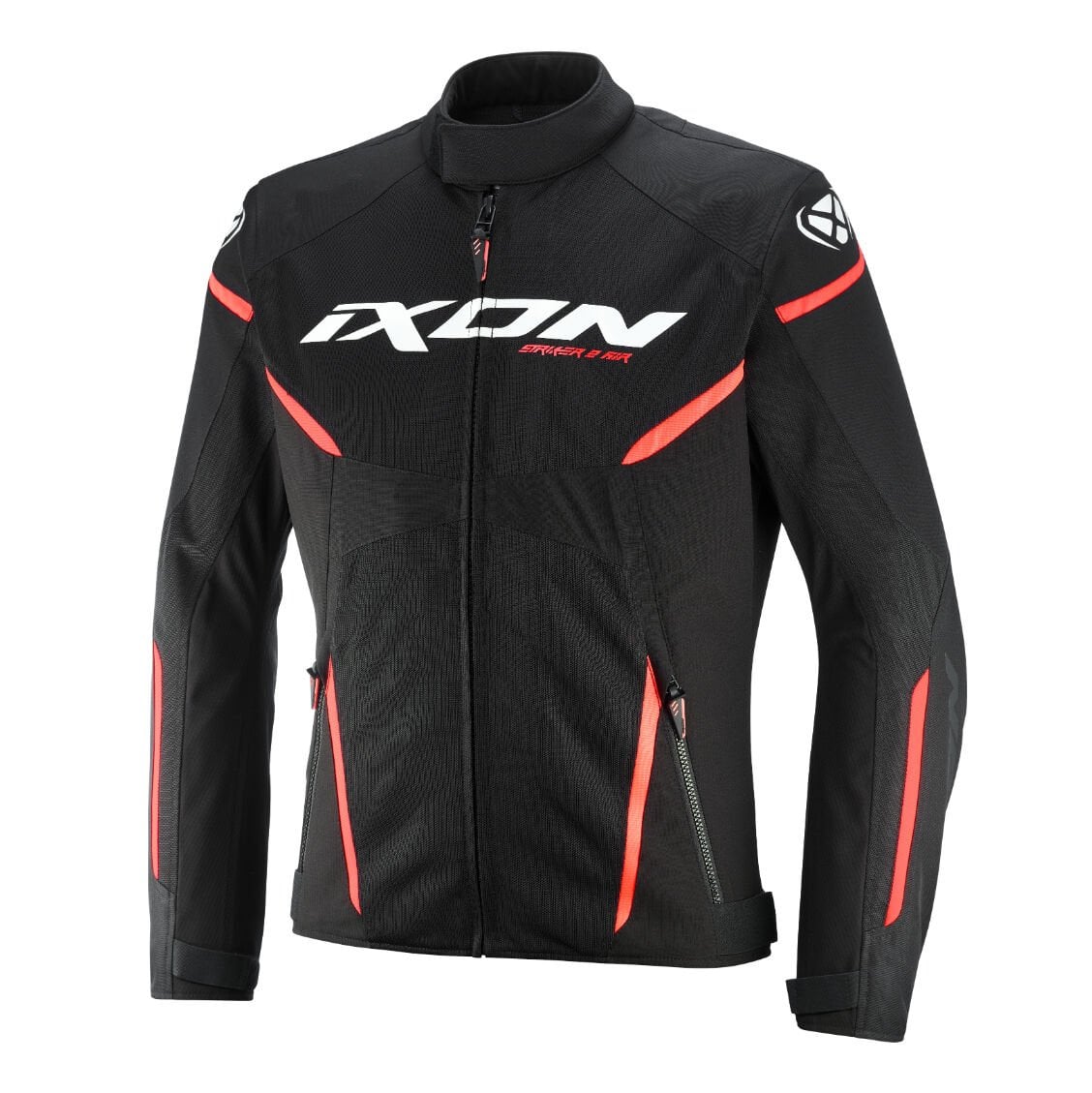 IXON STRIKER2 AIR WP Siyah Beyaz Kırmızı Motosiklet Montu