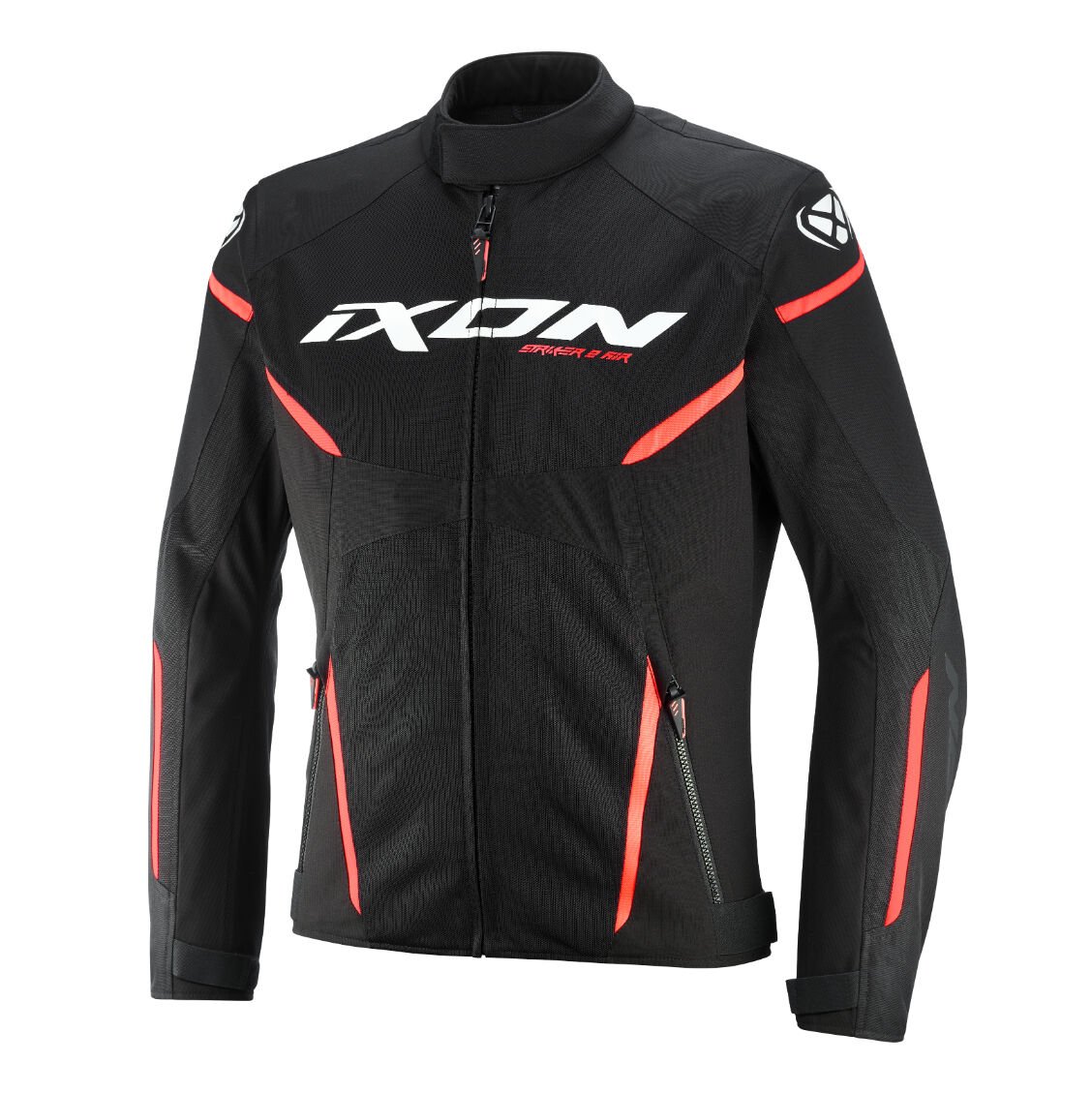 IXON STRIKER2 AIR WP Siyah Beyaz Kırmızı Motosiklet Montu