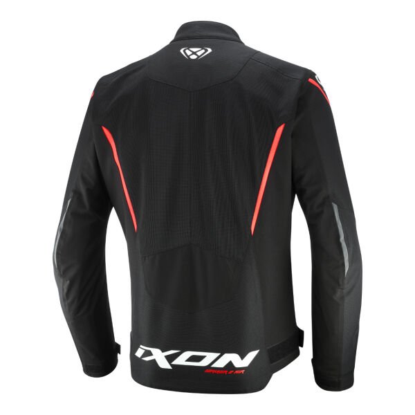 IXON STRIKER2 AIR WP Siyah Beyaz Kırmızı Motosiklet Montu